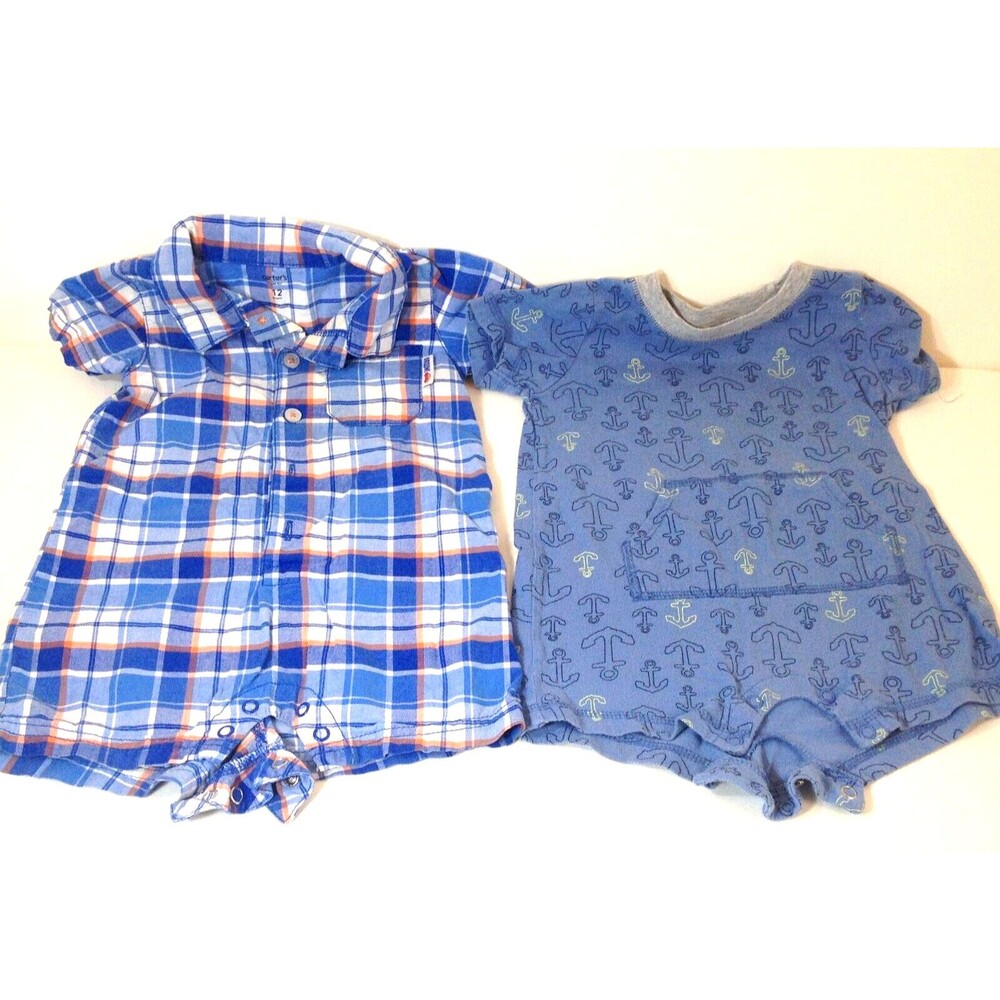 2 Baby Boys 12 Month  1 Piece Clothes Lot Of 2  Clean